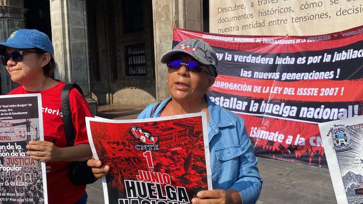 Maestros de la CNTE en Morelos se van a huelga nacional; amenazan con protestas durante el Mundial 2026