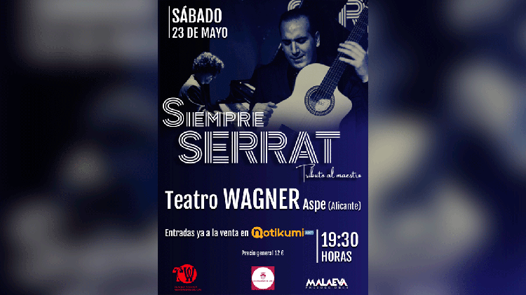 #Aspe: El universo de Serrat llega al Teatro Wagner de Aspe