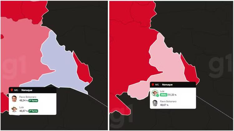 De 25 a 550 votos: veja as dez cidades da região onde Lula virou o resultado no 2º turno