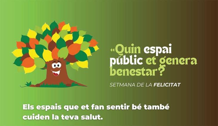 “Compartim l’espai públic per al benestar emocional” serà el lema de la dotzena edició de la Setmana de la Felicitat de Girona