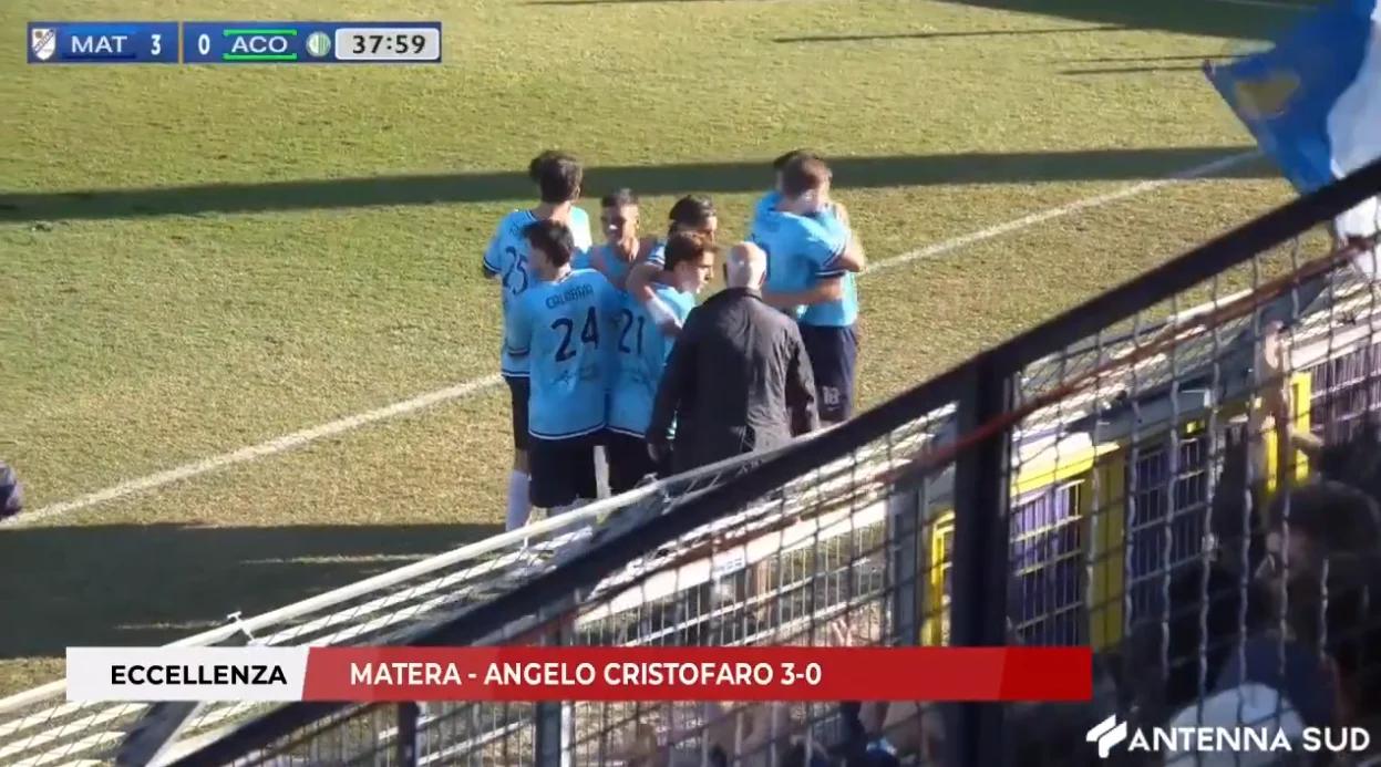 ▶️ Eccellenza, Matera-Angelo Cristofaro 3-0: gli highlights