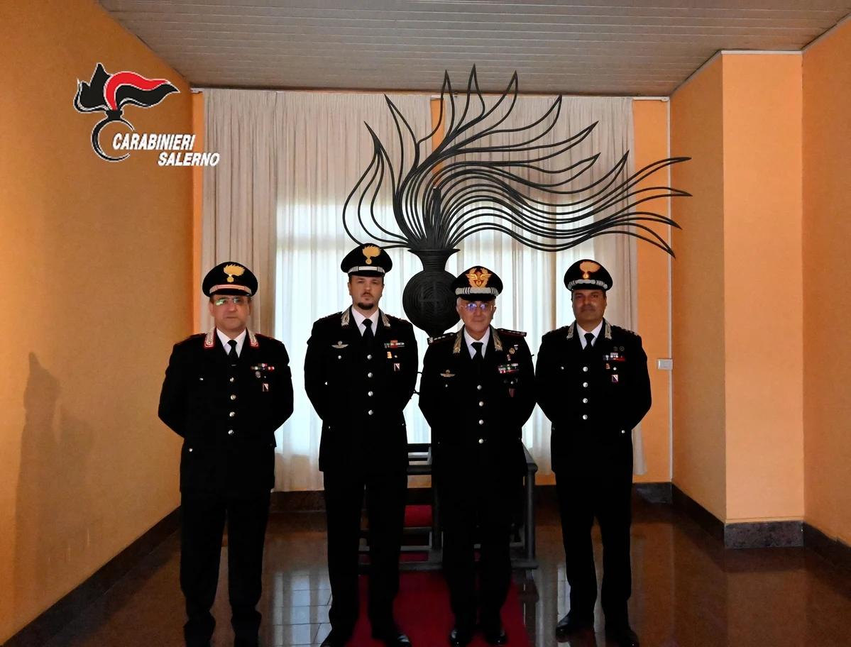 Salerno, il Generale Castello in visita ai Carabinieri: «Presidio forte sul territorio»