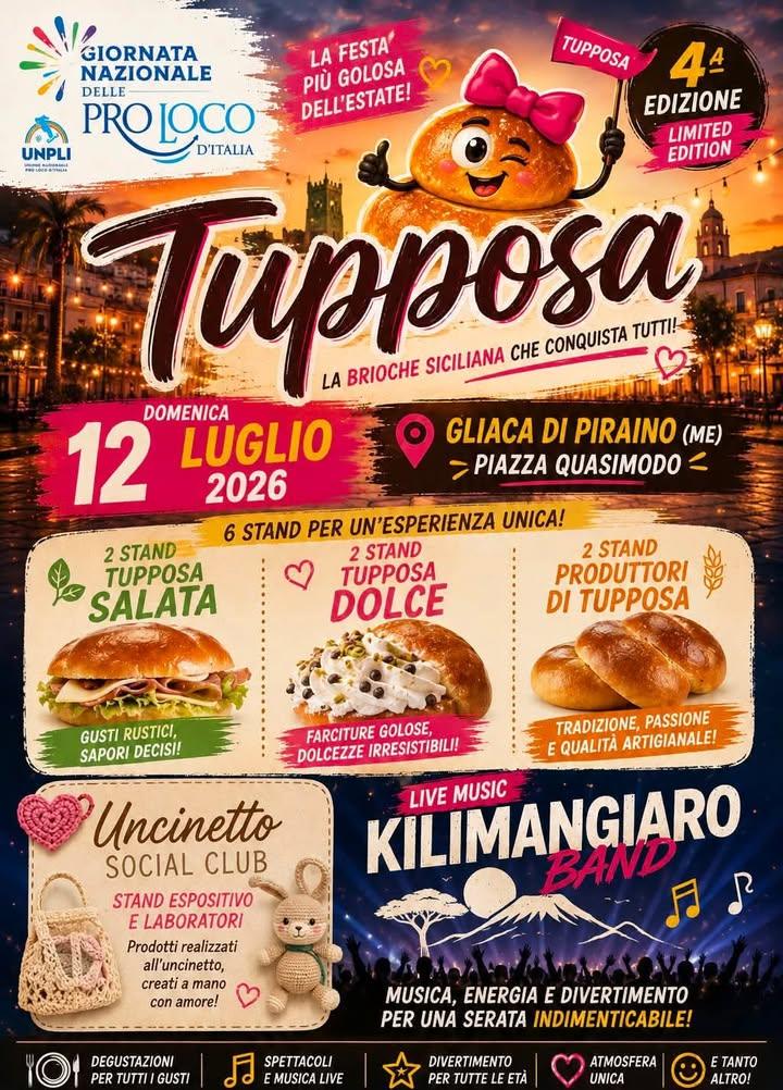 Anche quest’anno torna il fantastico appuntamento con Tupposa!  📅 Domenica 12 luglio 📍 Piazza Quasimodo