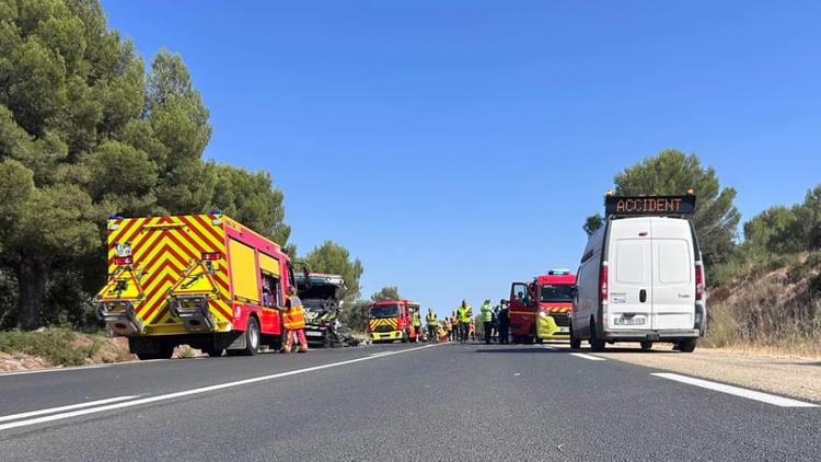 Hérault : choc frontal sur la RD 68, route coupée