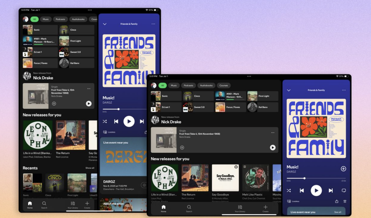 Spotify redesign