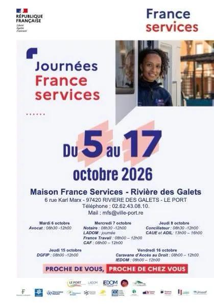 Maison France Services : des permanences gratuites à la Rivière des Galets