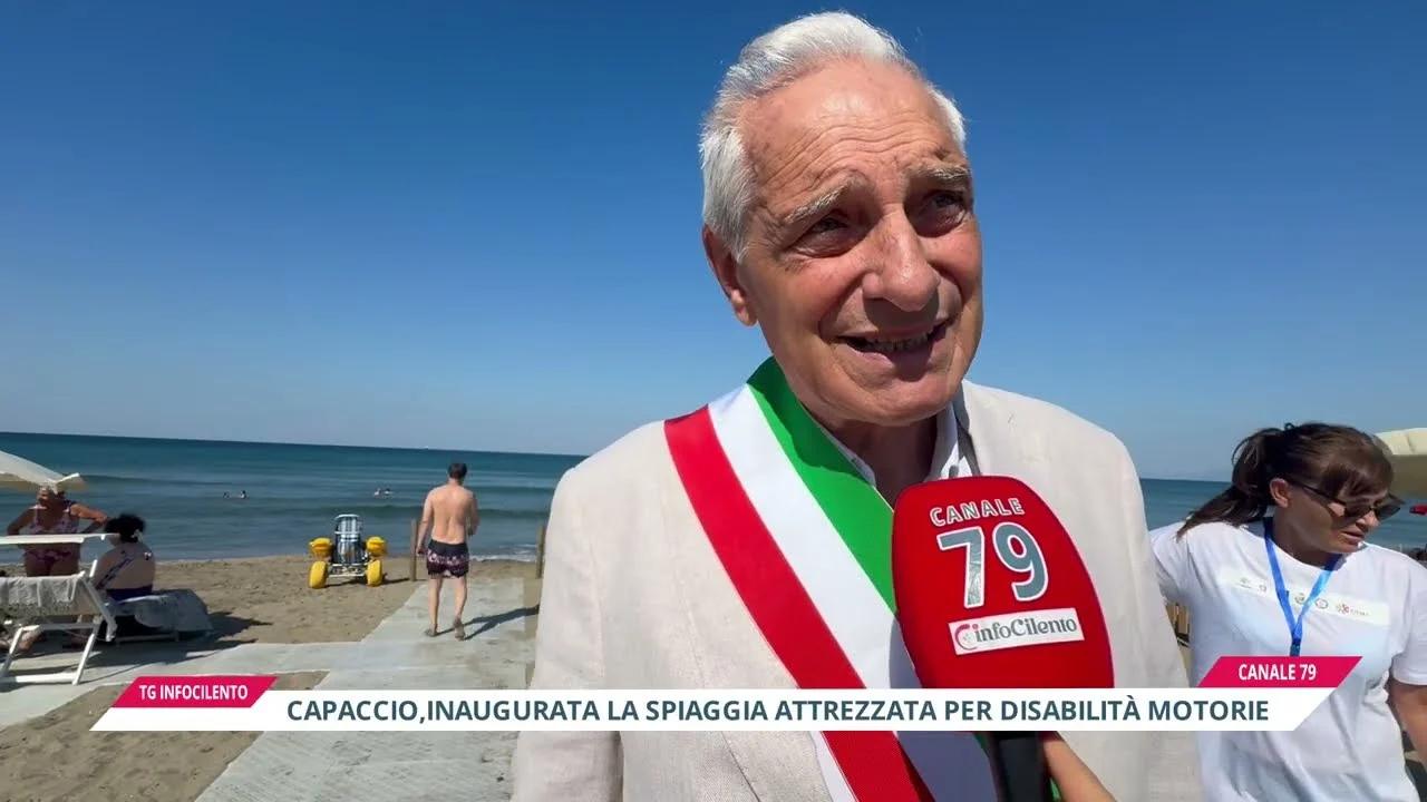 Capaccio Paestum: inaugurata la spiaggia accessibile “Mare senza barriere”, ecco i servizi