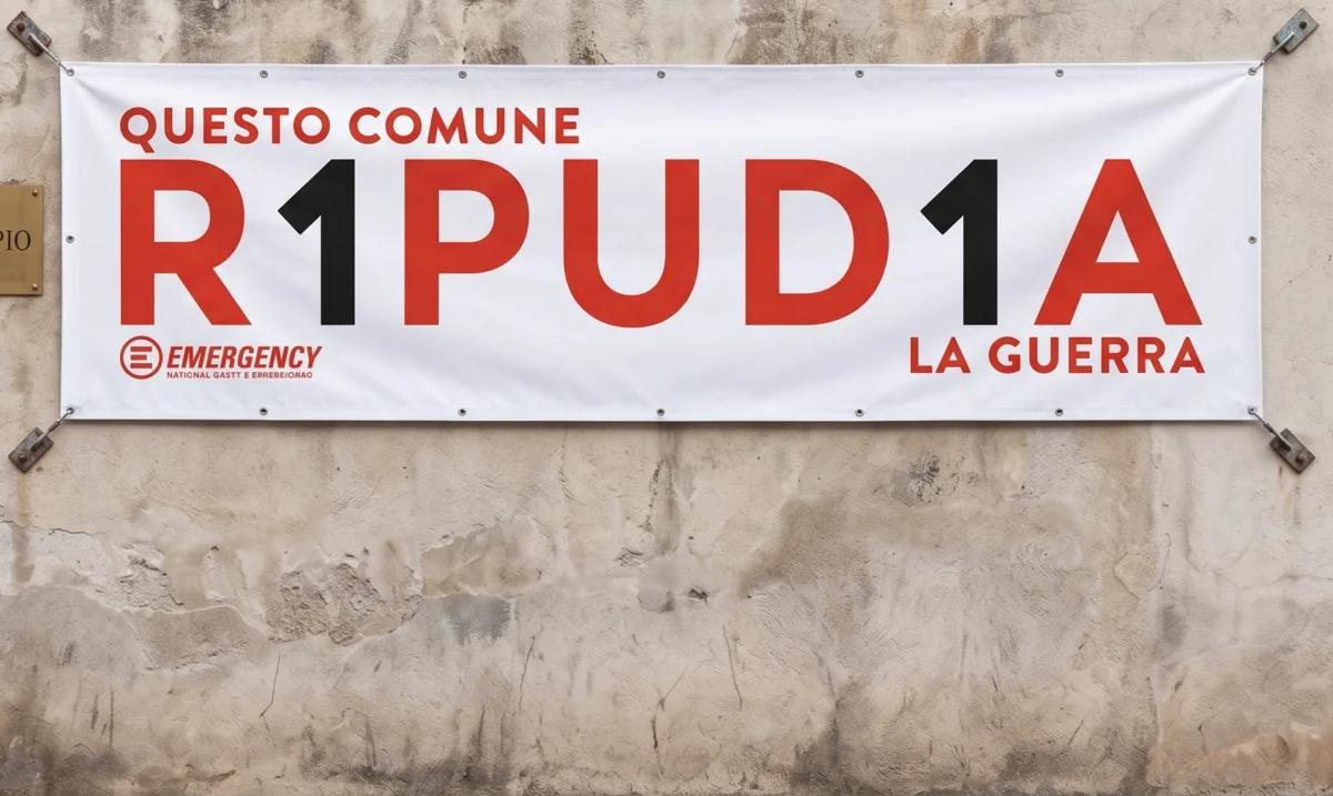 Magliano Vetere dice no alla guerra: striscione sul Comune e delega alla pace con la campagna di Emergency