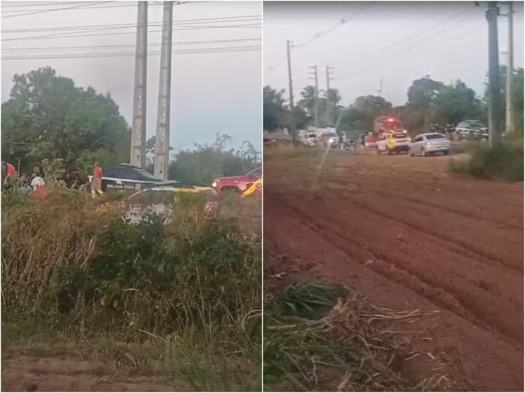 Casal morre e criança fica ferida após carro bater em poste na RN-064, em Ceará-Mirim