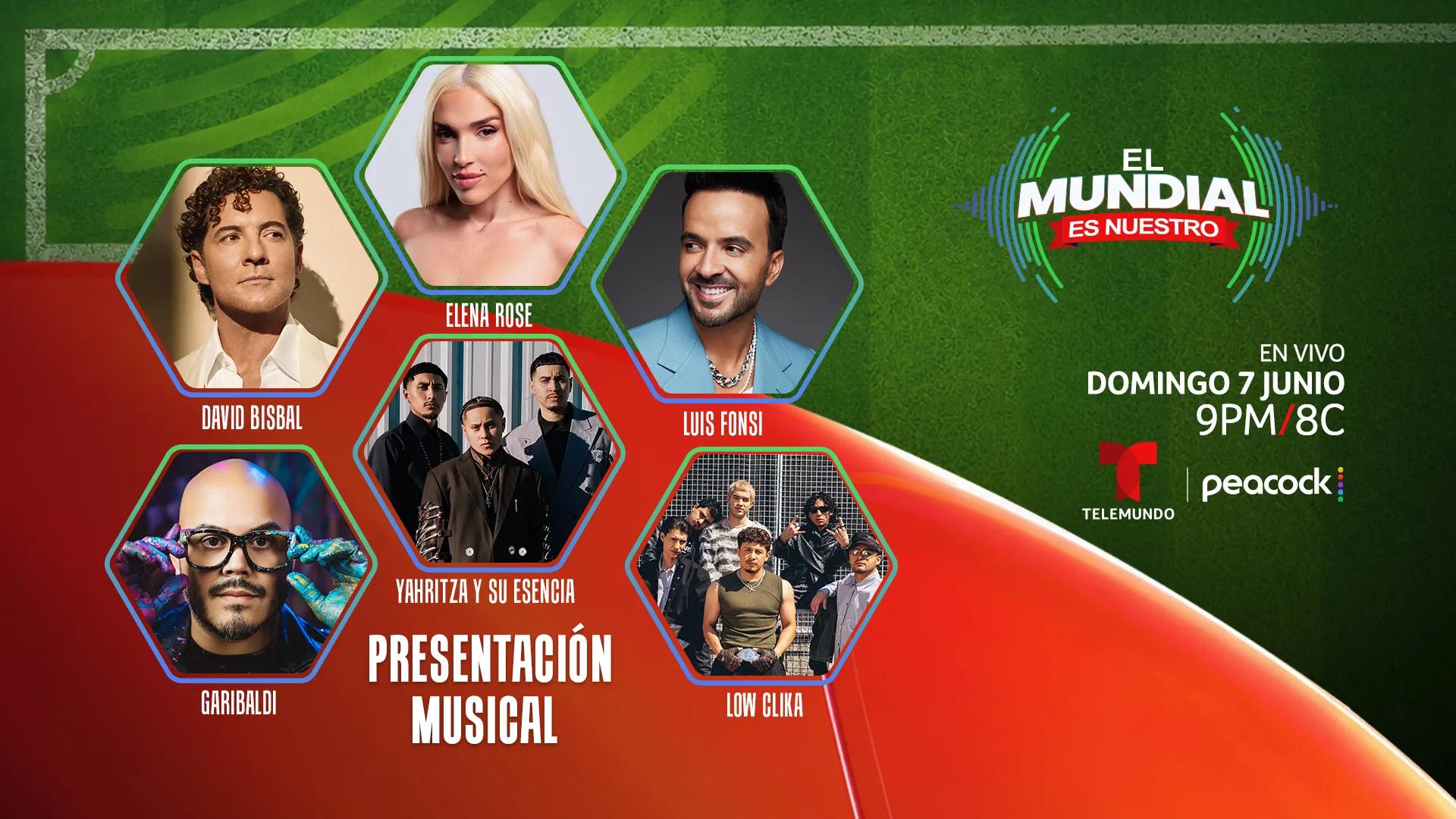 Telemundo suma más estrellas a&nbsp;la celebración musical "El Mundial Es Nuestro"