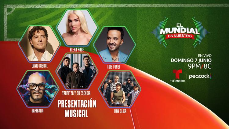 Telemundo suma más estrellas a&nbsp;la celebración musical "El Mundial Es Nuestro"