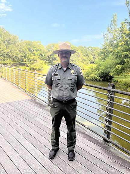 David Baker, Park Manager of South Carolina State Park and the Charleston Towne Landing State Historic Site