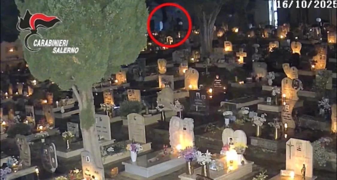 Capaccio Paestum, furti e vilipendio di tombe al cimitero: condannato a 5 anni il ladro seriale