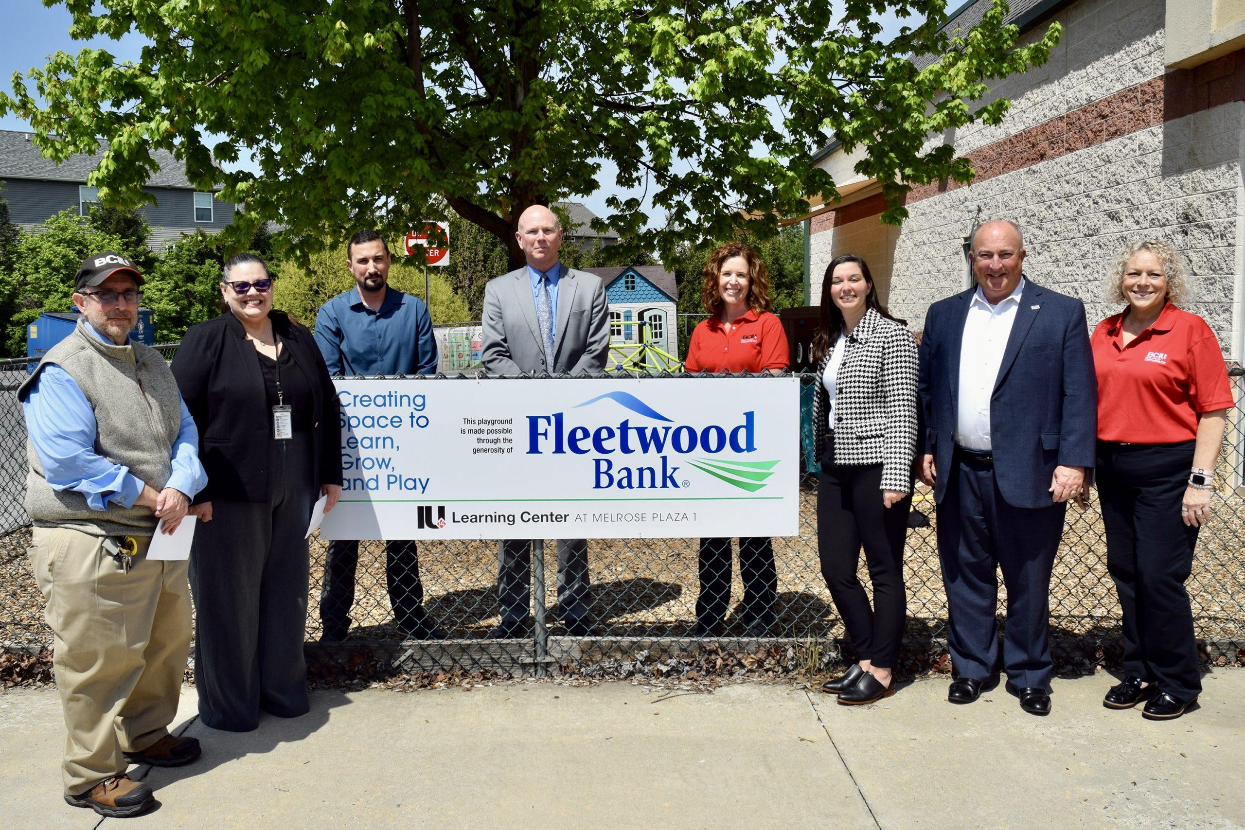 Fleetwood Bank Partnership celebrated at BCIU Learning Center at Melrose Plaza 1 Playground dedication ceremony