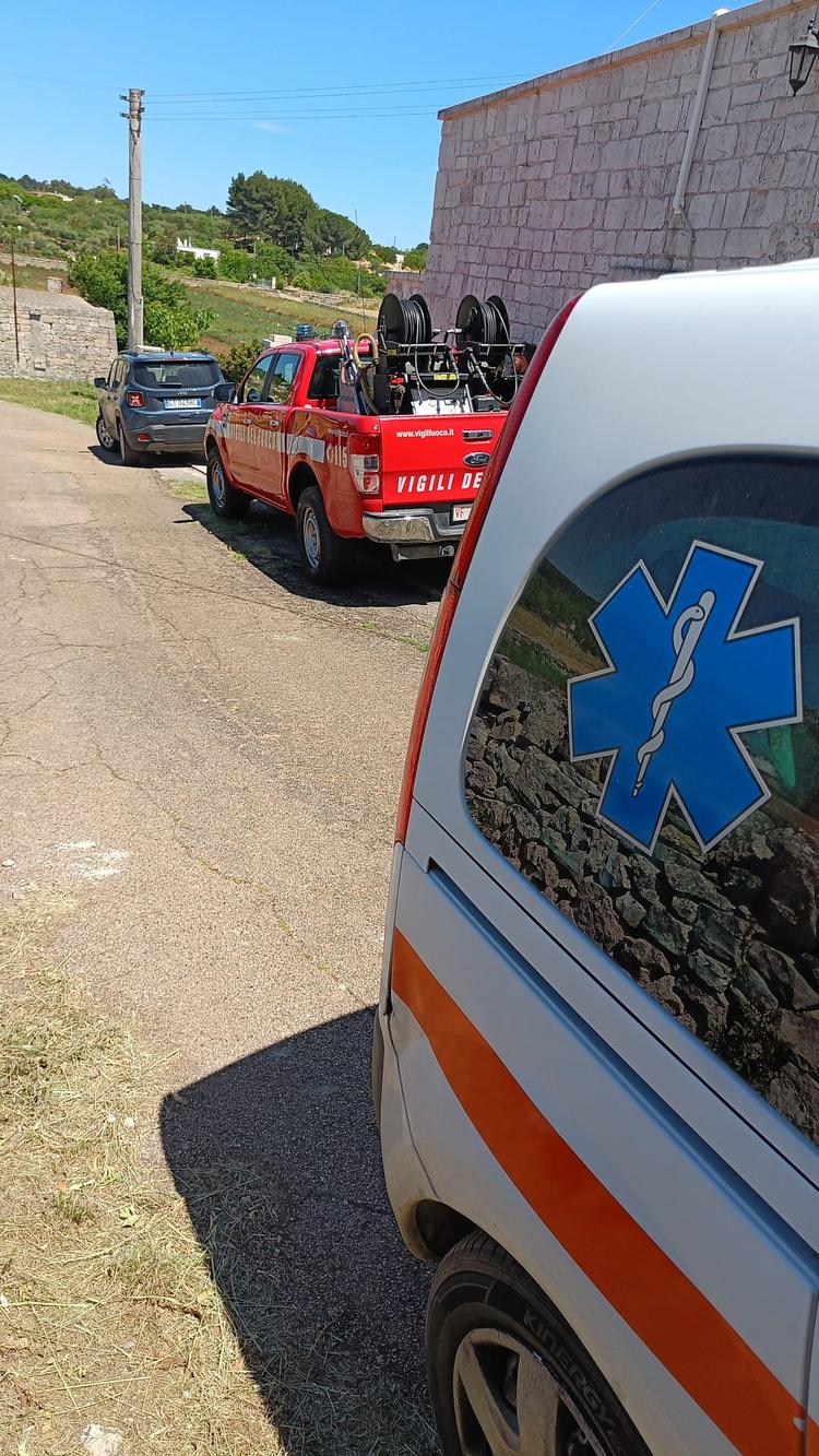 Tragedia a Martina Franca: anziano trovato carbonizzato in un terreno