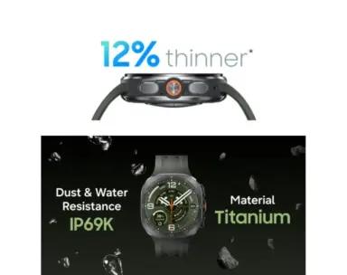 Galaxy Watch Ultra 2 leaked marketing image thickness IP rating material