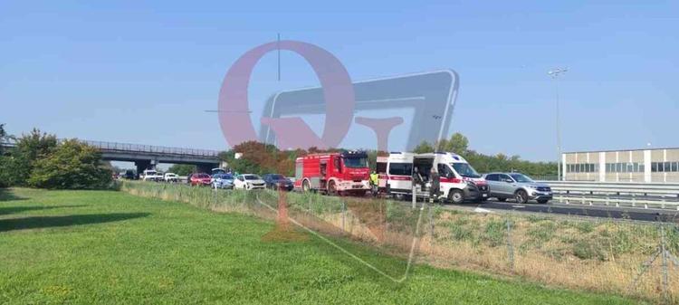volpiano incidente in autostrada A5