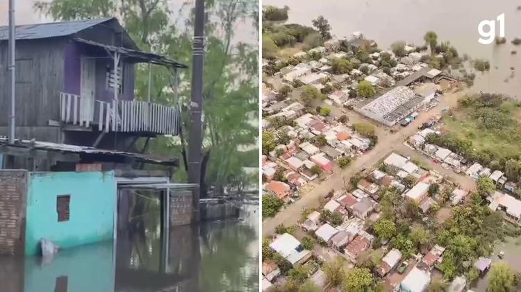 Cheia do rio Uruguai deixa mais de 400 pessoas fora de casa em três cidades do RS