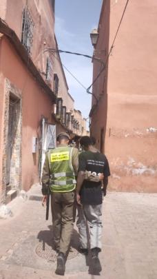 السلطات المحلية بجامع الفنا تحيل عدد من المتشردين على مؤسسات الرعاية