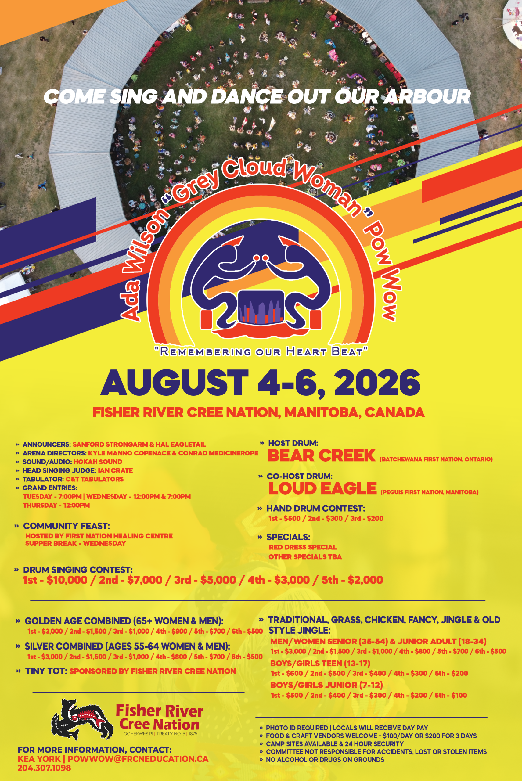 Ada Wilson “Grey Cloud Woman” Pow Wow | August 4-6, 2026