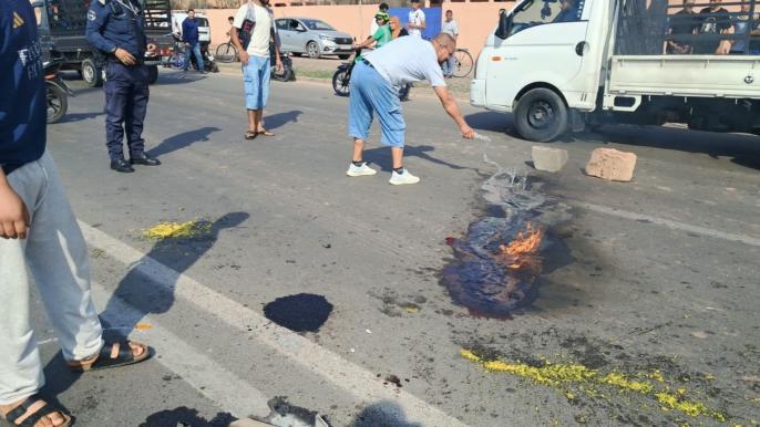 مصرع سائق دراجة نارية في حادثة مروعة بمراكش