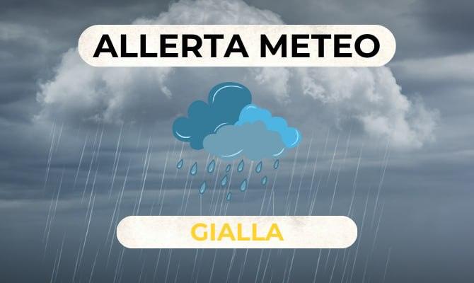 Allerta meteo gialla: - dalle ore 13:00 di oggi fino alle 12:00 di domani sono attesi forti temporali, localmente intens...