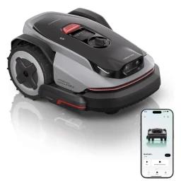 Roborock RockNeo Robot Lawn Mower on white background