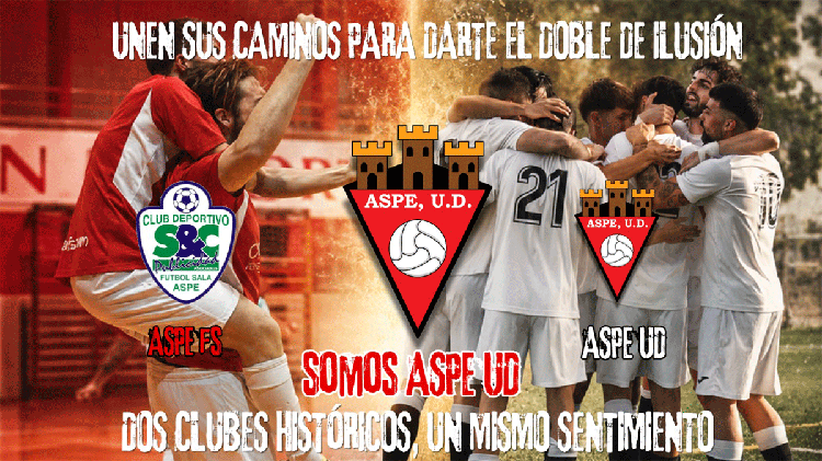 #Aspe: S&C Publicidad y Aspe UD unen fuerzas para impulsar un nuevo proyecto conjunto de fútbol y fútbol sala
