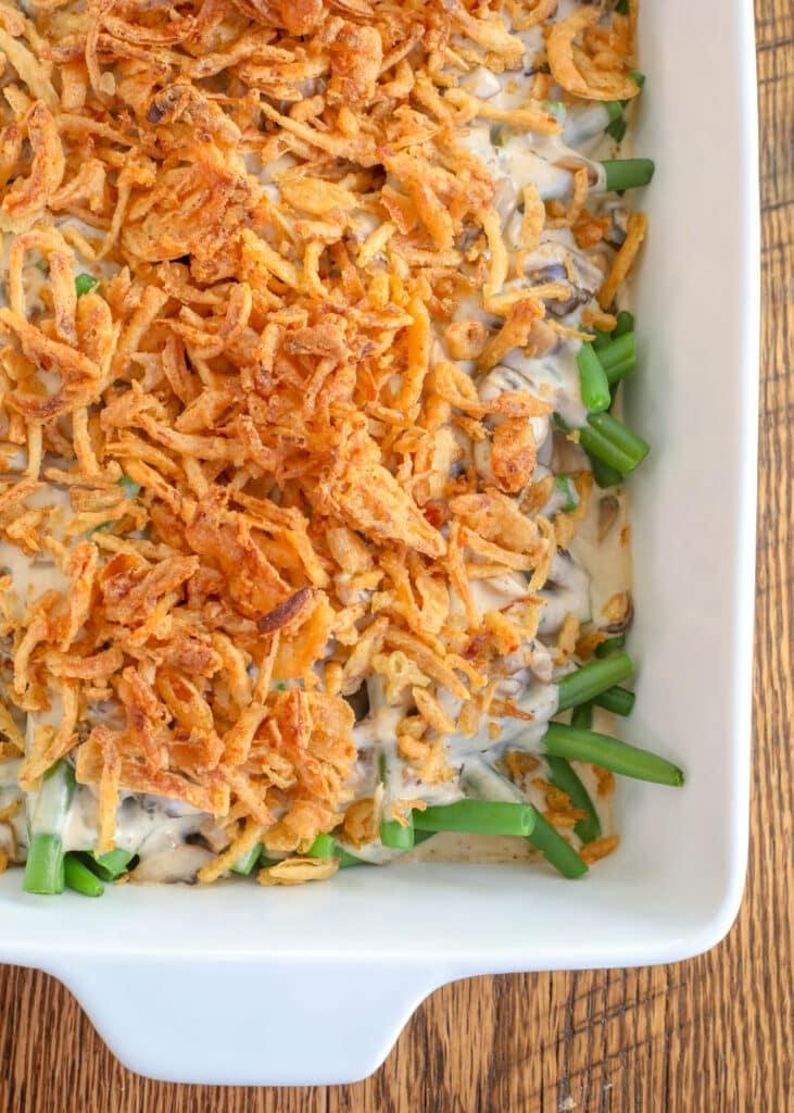Toss the cans and make green bean casserole without the soup!