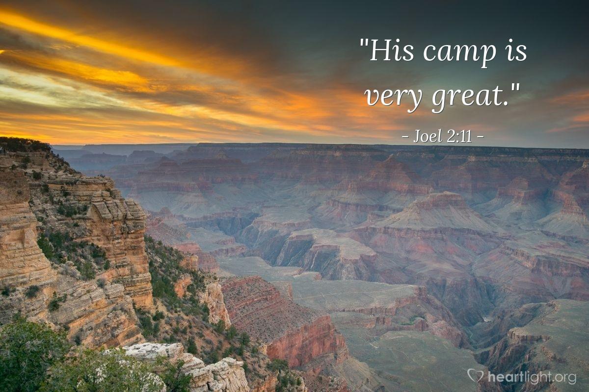 Joel 2:11 - Evening Devotional for Jul. 24th