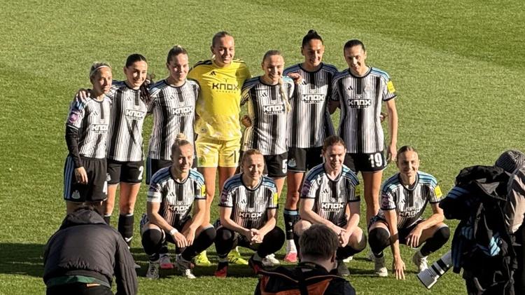 Team Photo Newcastle United Women v Sunderland Women Subway Players Cup GIS
