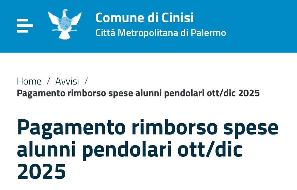 Si informa la cittadinanza che con determina n. 623 del 28/04/2026, è stato disposto il pagamento del contributo rimbors...