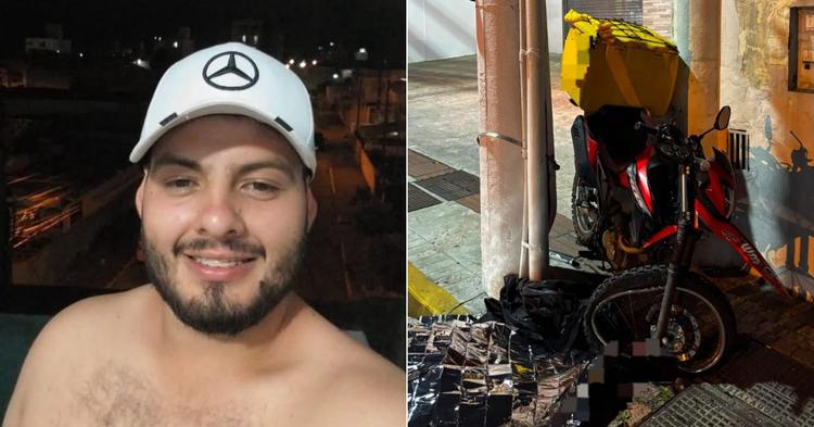 “Era muito trabalhador”, diz familiar de motociclista que morreu após colisão contra poste em Camboriú; vítima deixa dois filhos