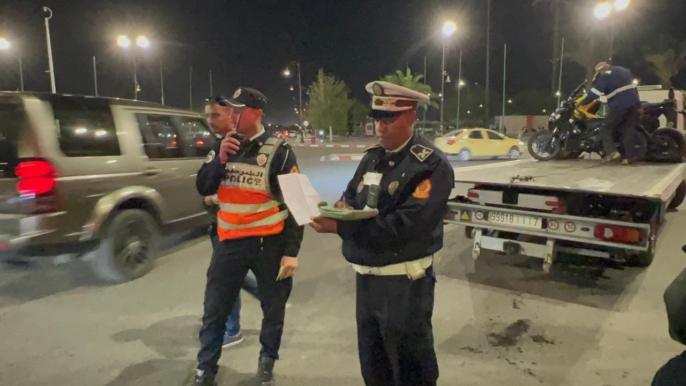 حملة أمنية لمواجهة مخالفات المرور والسياقة الاستعراضية بوسط مراكش