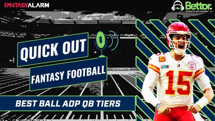 Quick Out Fantasy Football | QB Best Ball ADP Tiers | Fantasy Football Best Ball | Underdog Fantasy