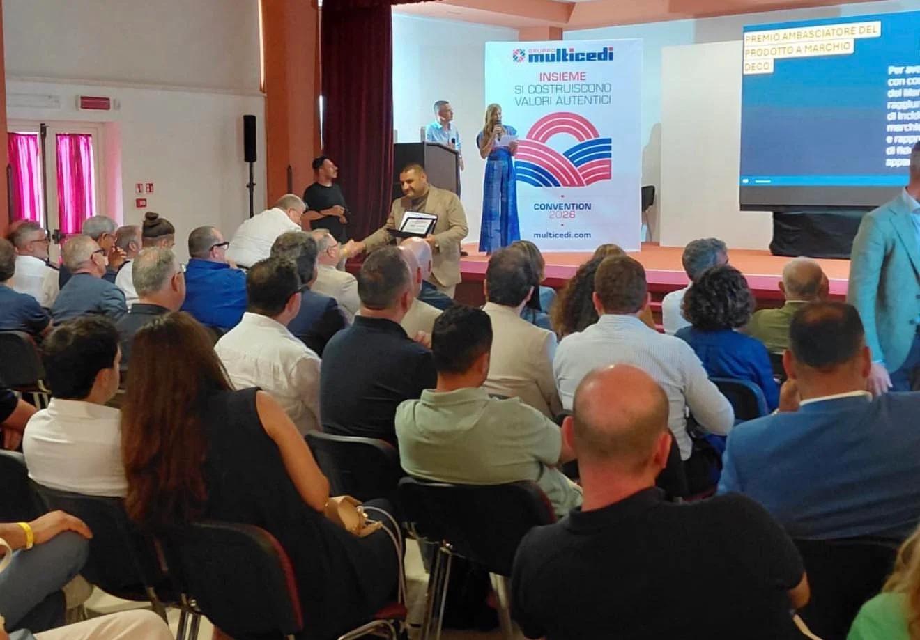 Il Gruppo Infante premiato da Multicedi: ad Ugento il riconoscimento come eccellenza nello sviluppo territoriale