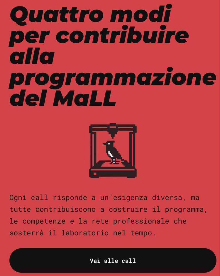 ✅Mall- Aperta la presentazione delle Open Call:  🎧Call Eventi 📚Call Formazione 💡Call Esperti... 🏫Call Scuole e enti...