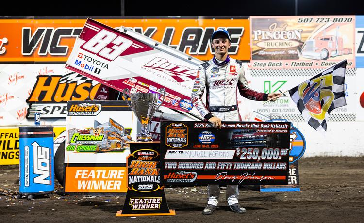 Buddy Kofoid in Huset's Speedway Victory Lane