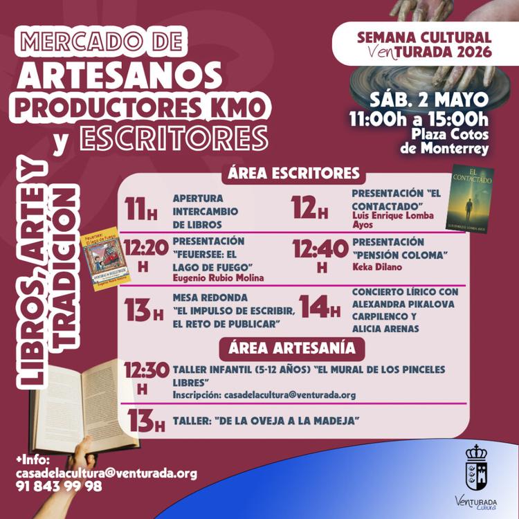 Mercado de artesanos, productores y escritores