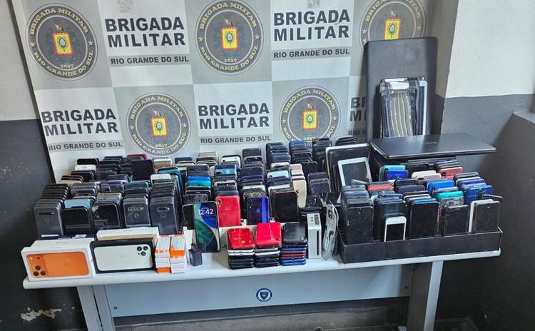 Brigada Militar prende homem por receptação de mais de 370 eletrônicos em Caxias do Sul