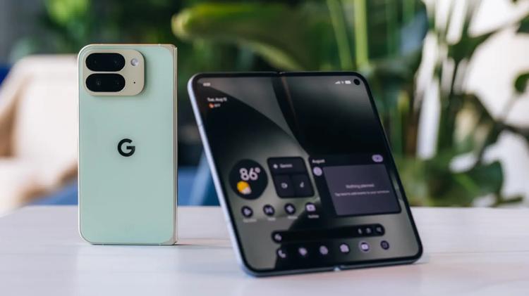 Google Pixel 10 Pro Fold on a table