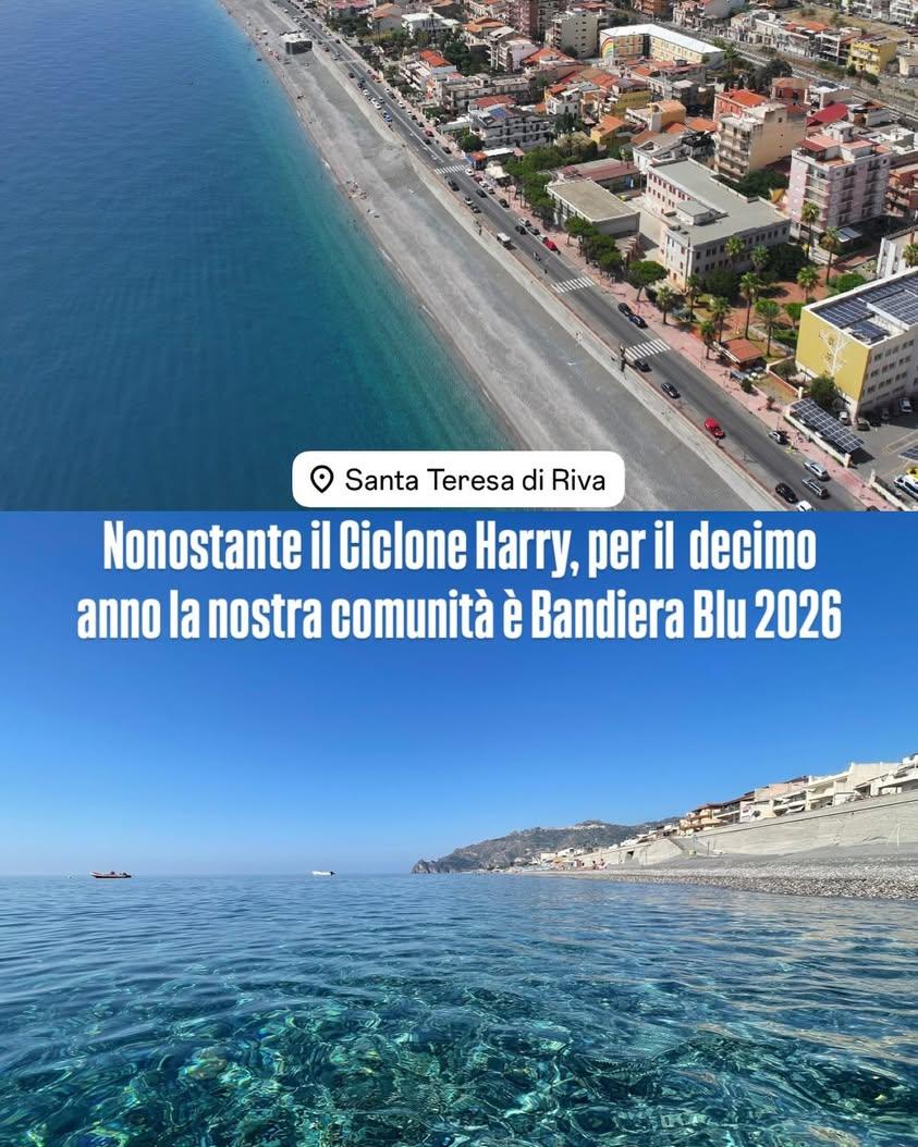 Santa Teresa di Riva (Me) #BANDIERABLU2026  #RIALZATI X - 10 #BLU 💙#bandierablu2026 #santateresadiriva #sicilia #rialza...