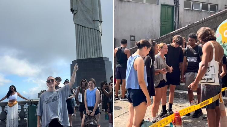 Missionária prega no Cristo Redentor e leva jovens a Jesus: “Ele não é apenas uma estátua”
