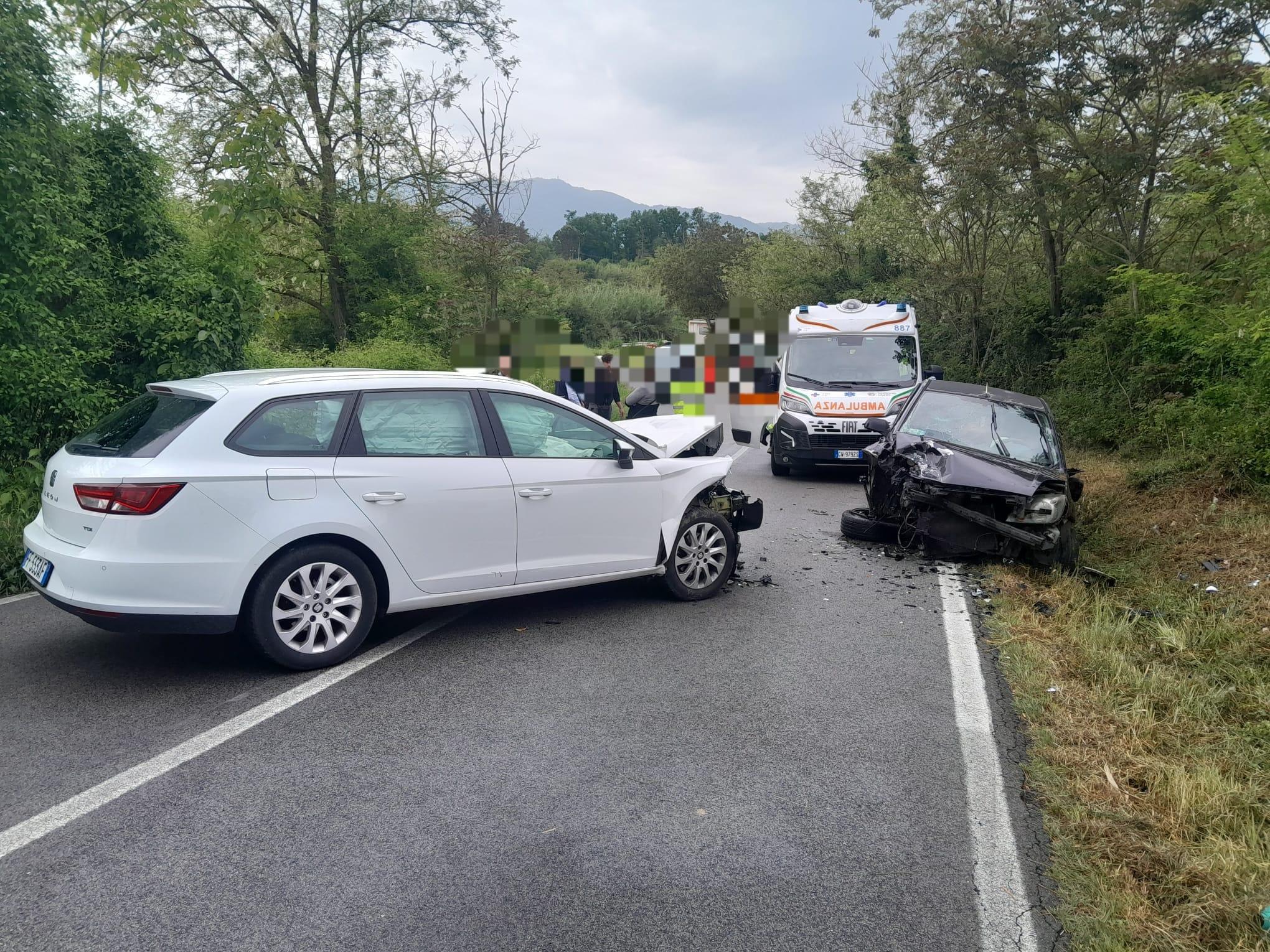 Paliano – Scontro frontale sulla Prenestina