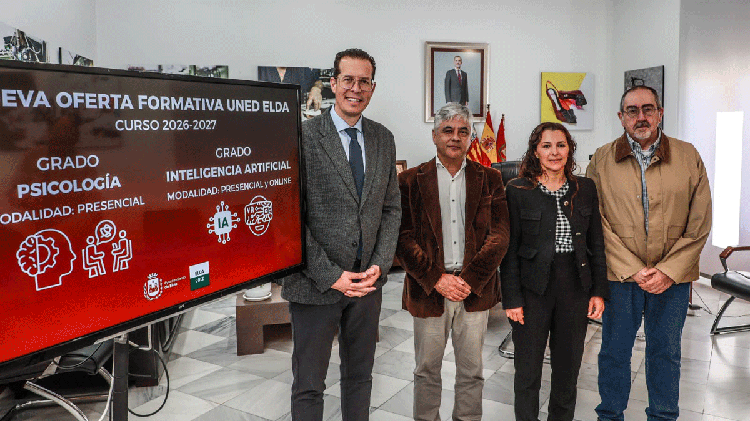 #Elda suma los grados de IA y Psicología a su oferta universitaria en la UNED