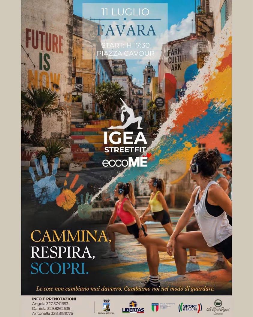 Sabato 11 luglio, a partire dalle ore 17.30, Favara si prepara ad accogliere Igea Street Fit ed Eccomè, un evento che po...