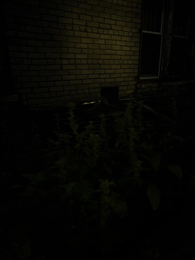 A nearly pitch black image taken at night