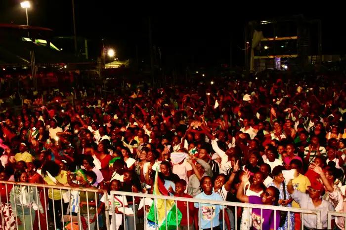 Thousands packed Guyana National Stadium on July 6, for hope and healing at the 2026 One Guyana Gospel Experience, entertained by a riveting group of artists. The event was hosted by the Ministry of Tourism and Commerce, and the Government in celebration of the nation's Diamond Jubilee.
