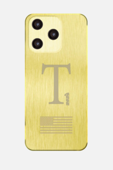 The original T1 smartphone advertised by Trump Mobile.