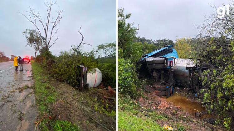 Passageira que dormia em cama dentro de caminhão morre após veículo tombar na BR-116